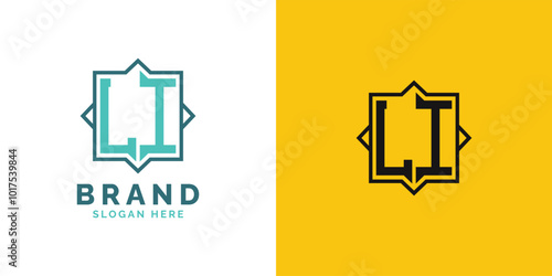 Modern LI Monogram Logo Design. Initial Letter LI Logo, Versatile Branding Suitable for any Brand