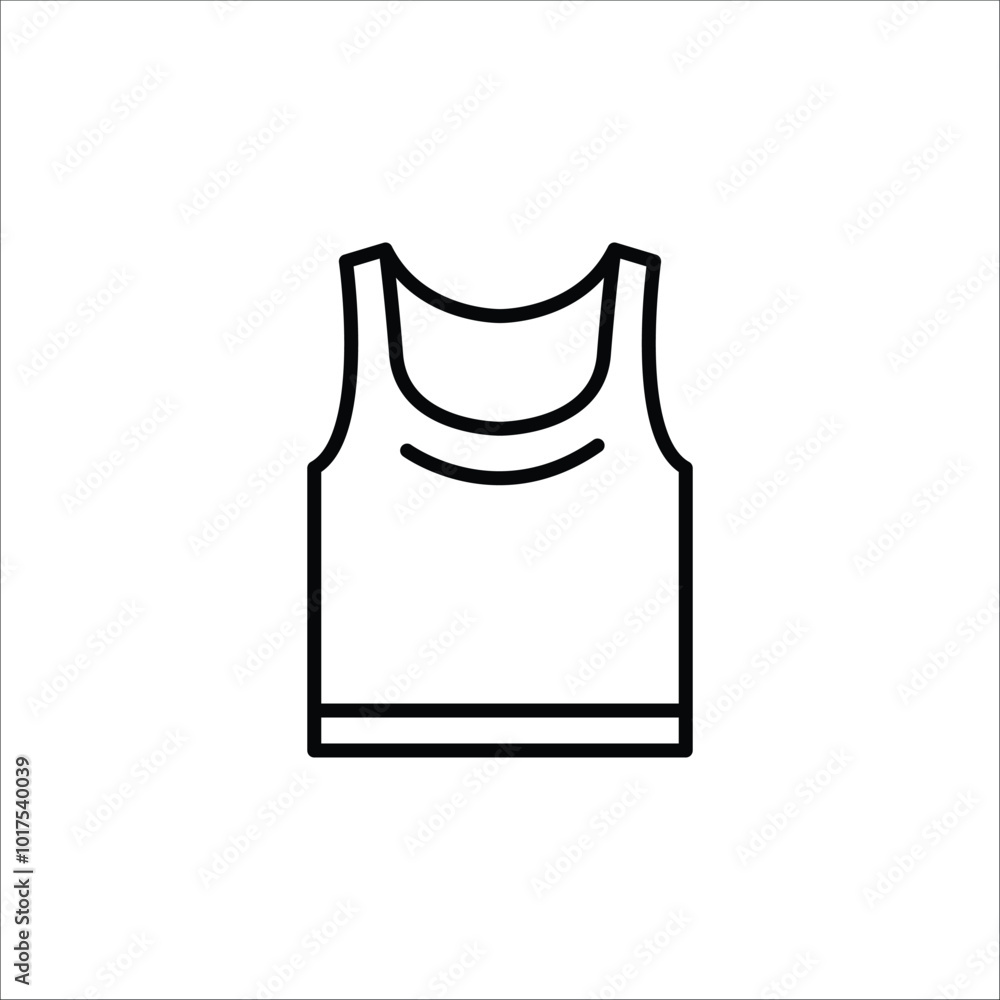 Tank Top Icon. Simple tank top icon for social media, app, and web design. Vector illustration Tank Top Icon. Simple tank top icon for social media, app, and web design. Vector illustration