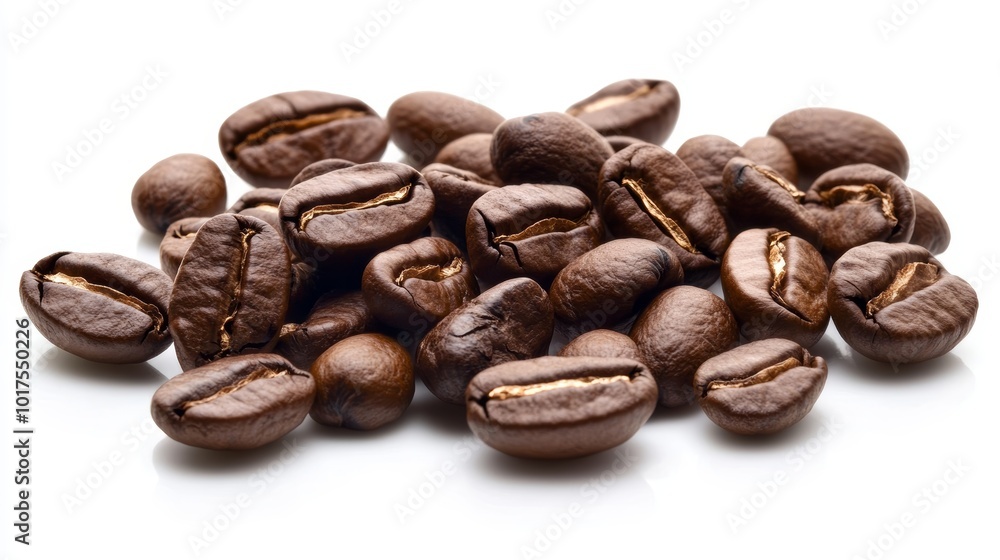 Coffee beans isolated on white background Coffee beans isolated on white background