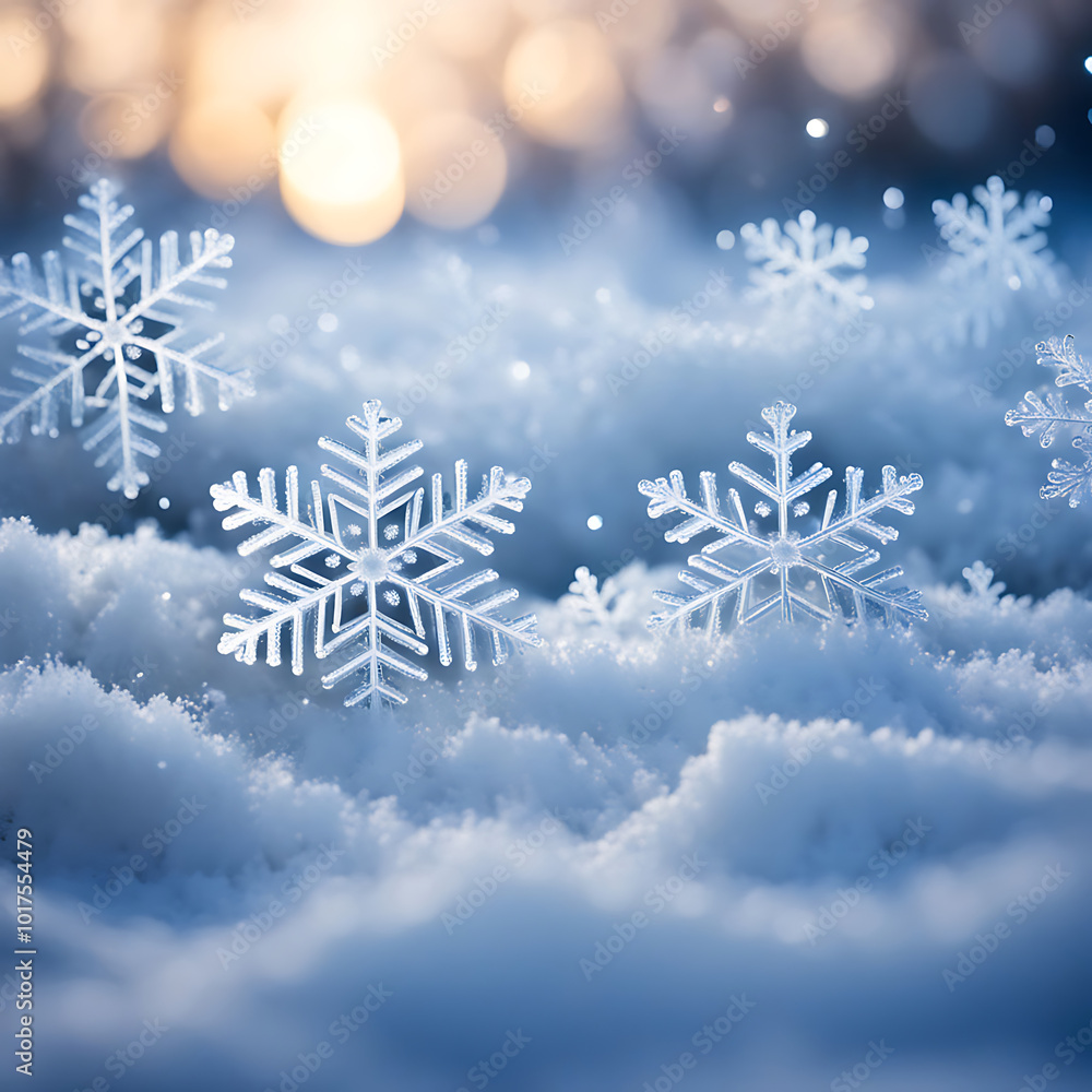 The illuminated snowflakes swirl in soft blur and the light gently reflects against the background, creating a dreamy winter wonder atmosphere.
Snow Crystal Background Card Design, ai The illuminated snowflakes swirl in soft blur and the light gently reflects against the background, creating a dreamy winter wonder atmosphere.
Snow Crystal Background Card Design, ai