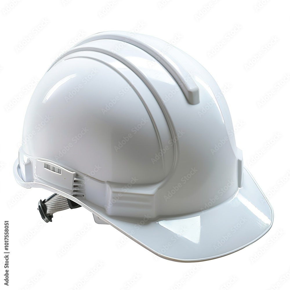 Fototapeta premium white safety helmet isolated on white background 