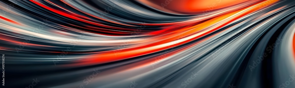 Abstract Blurred Background with Colorful Stripes of Light on Dark Orange and Black Flowing in Motion, generative ai Abstract Blurred Background with Colorful Stripes of Light on Dark Orange and Black Flowing in Motion, generative ai