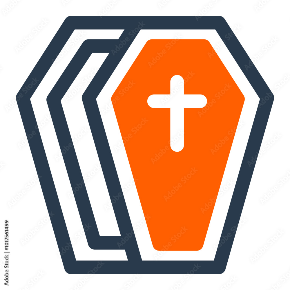 Traditional Wooden Coffin with Cross Traditional Wooden Coffin with Cross