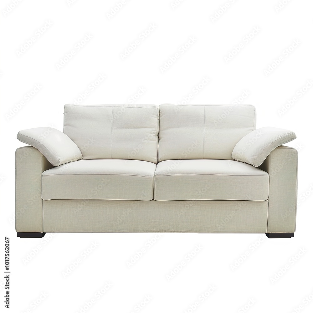 Fototapeta premium Modern sofa on isolated white background.