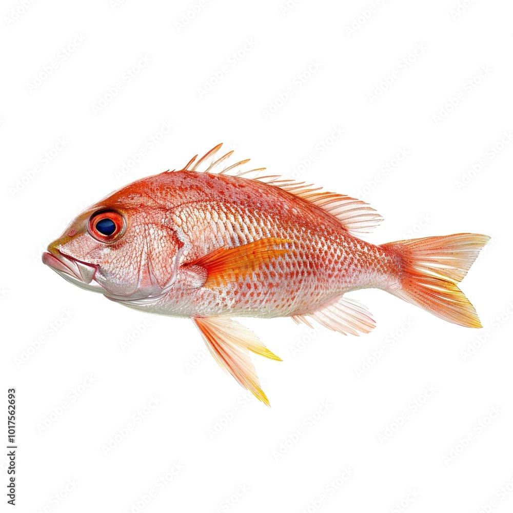 Realistic Red Snapper On Transparent Background Realistic Red Snapper On Transparent Background
