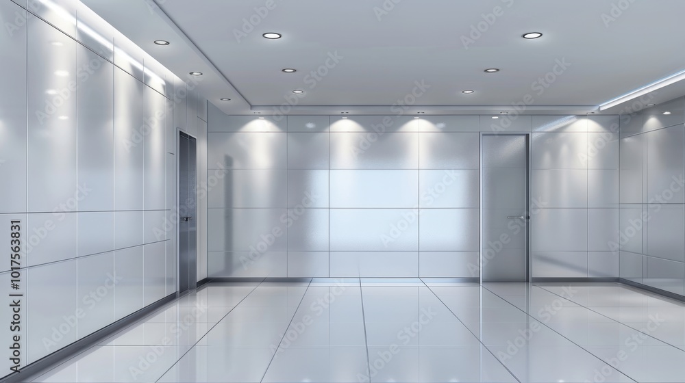 Modern Minimalist Interior Space with Sleek Design Modern Minimalist Interior Space with Sleek Design