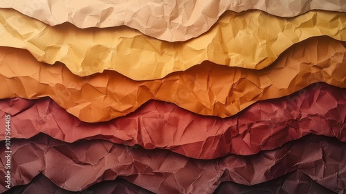 Wallpaper Mural Textured Paper Layers in Warm Earthy Tones Torontodigital.ca