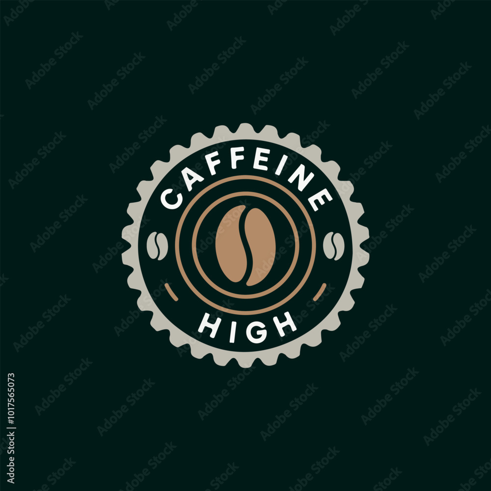 Fototapeta premium Vintage vector coffee logo and label. Coffee logo template. 