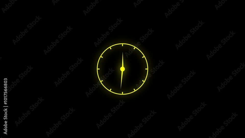 Analog Clock Spinning Animation Wall Clock Animation Time Lapse