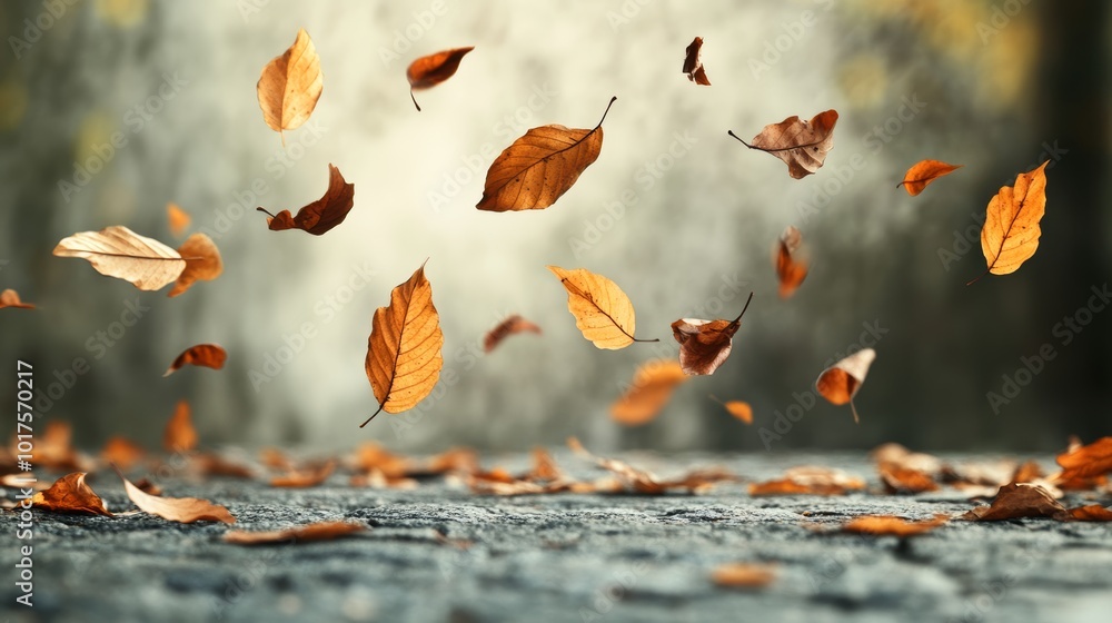 Fall leaves of autumn / appear to be falling down / and down to the ground Fall leaves of autumn / appear to be falling down / and down to the ground