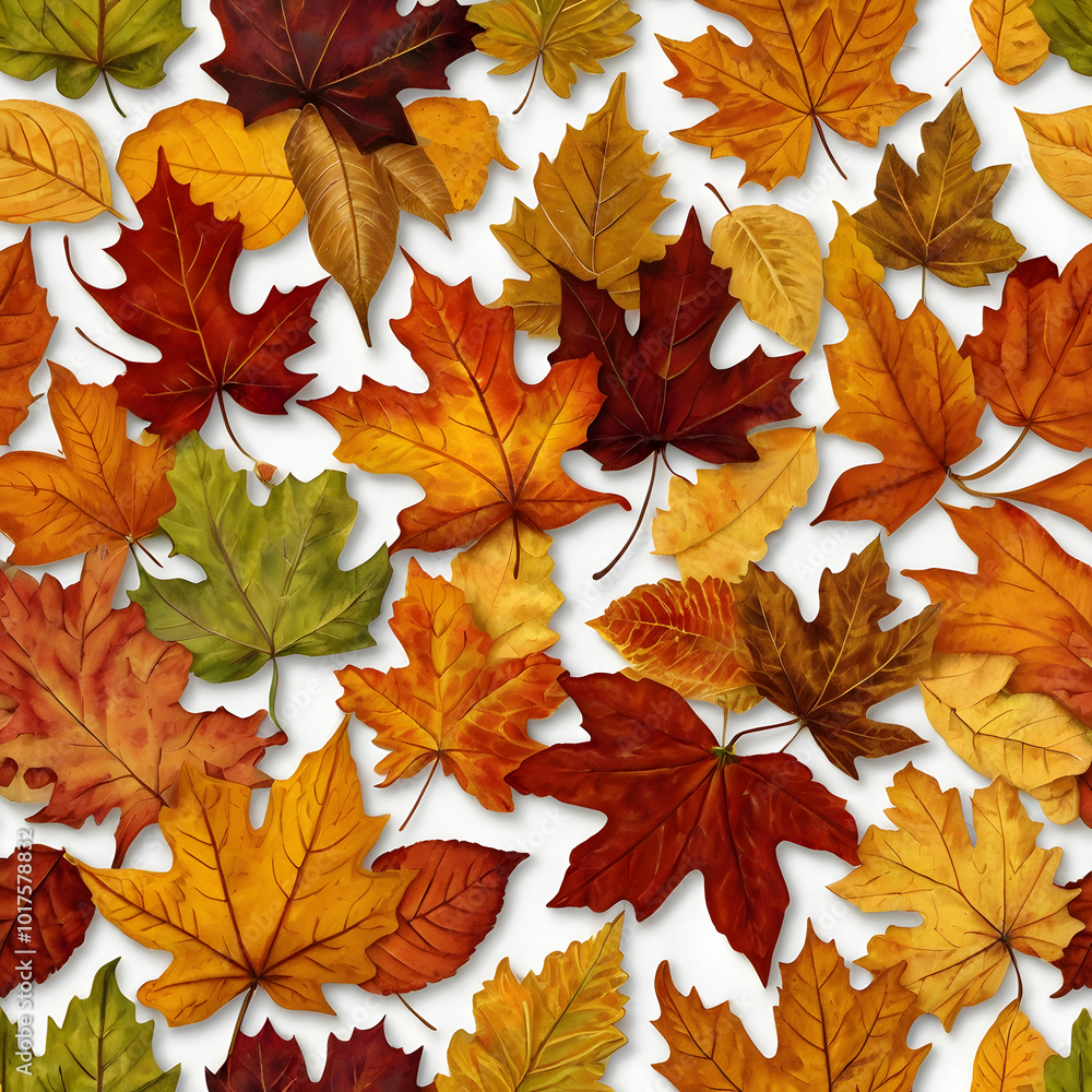 Autumn Leaves Falling from a Tree Autumn Leaves Falling from a Tree
