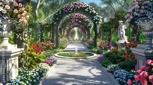  Immerse yourself in the celestial splendor of a Celestial Garden, where beauty blooms at every turn.
