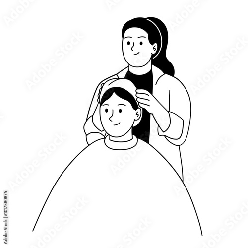 Woman doing creambath in a beauty salon