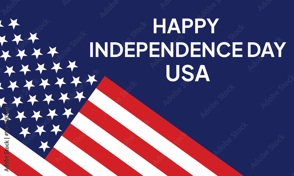 Happy 4th of July, independence day of USA. greeting card, background, banner american national flag. Vector illustration Happy 4th of July, independence day of USA. greeting card, background, banner american national flag. Vector illustration