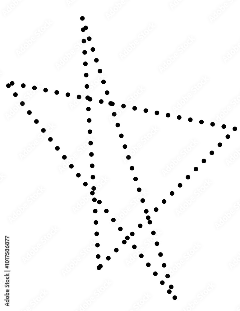 Geometric Star dotted Pattern. Doodle line Geometric Star dotted Pattern. Doodle line