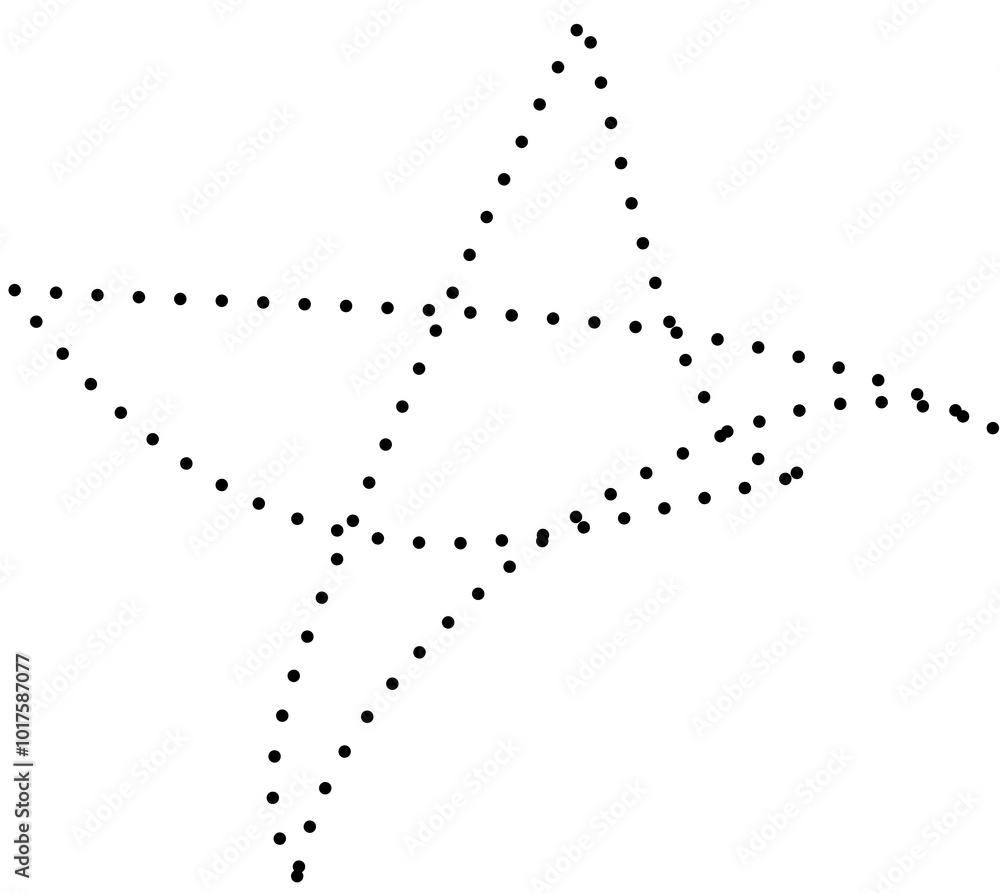 Geometric Star dotted Pattern. Doodle line Geometric Star dotted Pattern. Doodle line