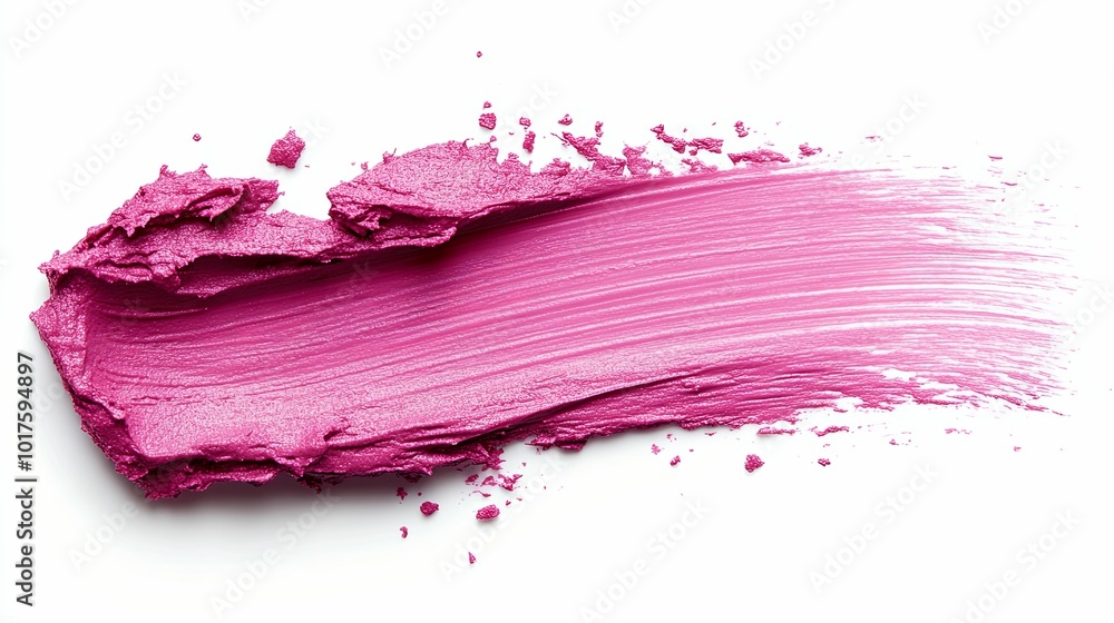 Close-up of a Pink Lipstick Swatch on a White Background Close-up of a Pink Lipstick Swatch on a White Background