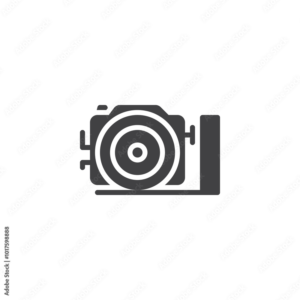 Waterproof camera vector icon Waterproof camera vector icon