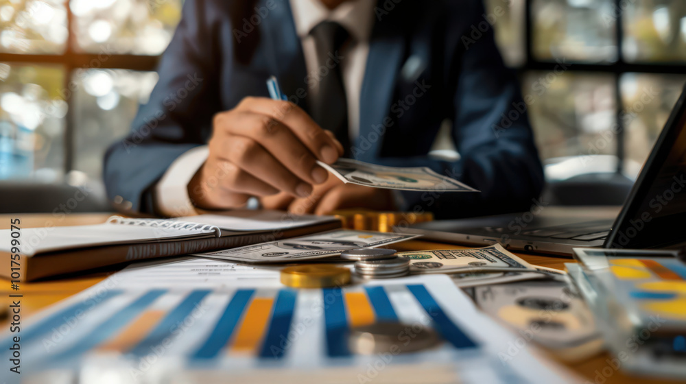 Enhancing customer management, a businessman uses a digital tablet with advanced CRM technology. Enhancing customer management, a businessman uses a digital tablet with advanced CRM technology.