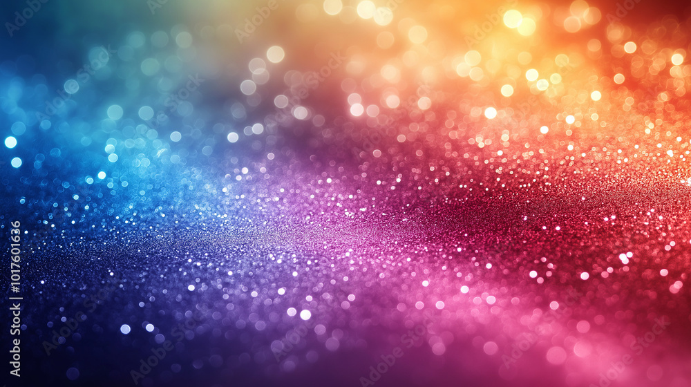 Beautiful Glitter Bokeh Gradient Texture, Closeup Beautiful Glitter Bokeh Gradient Texture, Closeup