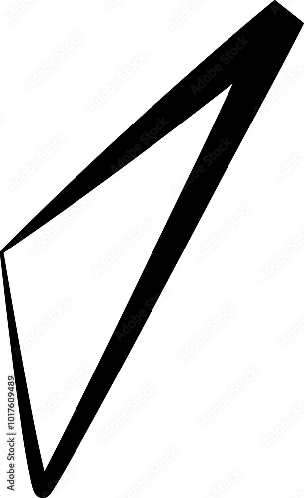 Fototapeta premium Triangle symbol design. Geometric shape
