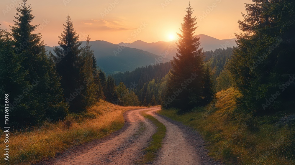 Old Mountain Path Leading to Horizon Old Mountain Path Leading to Horizon