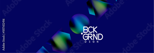 Fluid color geometric shapes abstract background. Vector Illustration For Wallpaper, Banner, Background, Card, Book Illustration, landing page