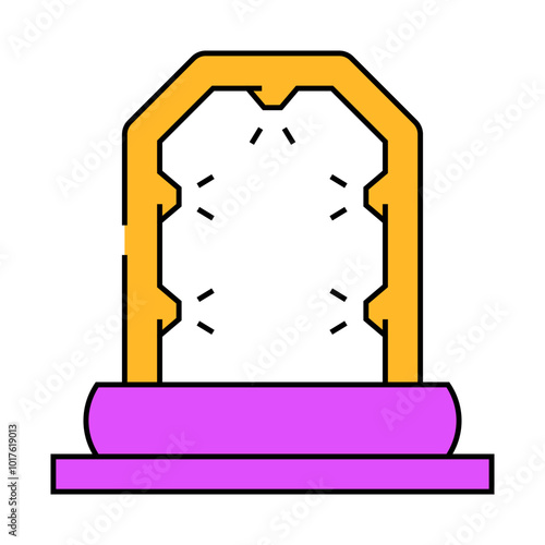 decontamination shower nuclear energy line icon vector. decontamination shower nuclear energy sign. isolated symbol illustration