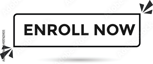 Enroll now banner templates. Vector Illustration 
