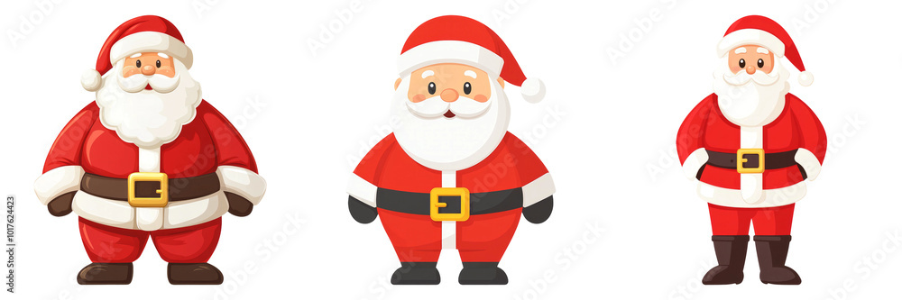 Santa Claus character isolated on transparent background graphic PNG for holiday designs or Christmas illustrations Santa Claus character isolated on transparent background graphic PNG for holiday designs or Christmas illustrations