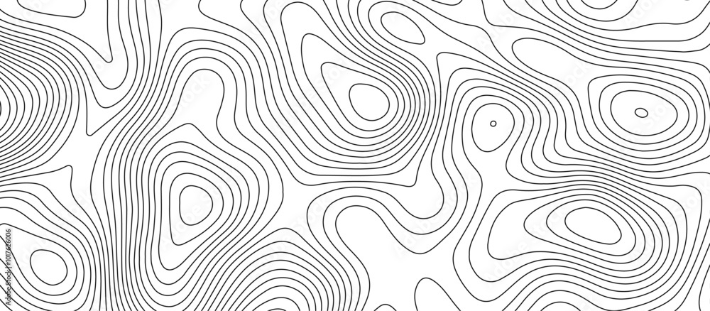 White topology and topography vector design abstract background contour map texture for print works . black curve line background with wave shape vector illustration. White topology and topography vector design abstract background contour map texture for print works . black curve line background with wave shape vector illustration.