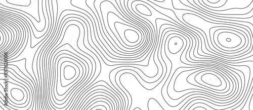 White topology and topography vector design abstract background contour map texture for print works . black curve line background with wave shape vector illustration.