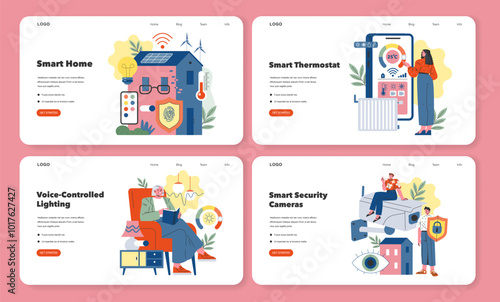 Smart Home. Flat Vector Illustration