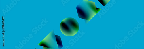 Fluid color geometric shapes abstract background. Vector Illustration For Wallpaper, Banner, Background, Card, Book Illustration, landing page