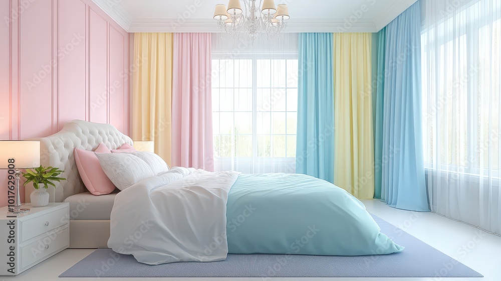 Elegant Pastel Bedroom Interior Design Elegant Pastel Bedroom Interior Design