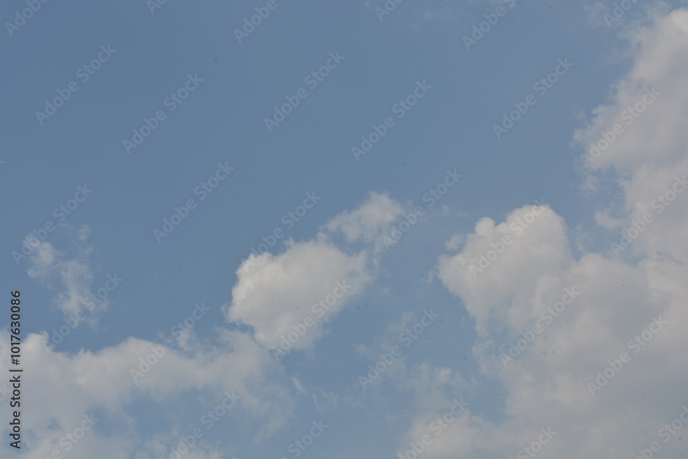 Dramatic white clouds with blue sky on sunny day Dramatic white clouds with blue sky on sunny day