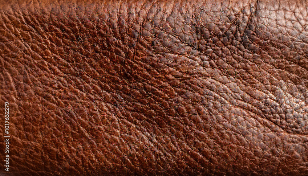 old Brown leather, closeup view of material texture; can be used as background old Brown leather, closeup view of material texture; can be used as background