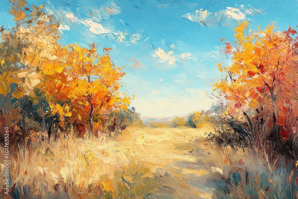 Fototapeta premium Abstract oil painting illustration background