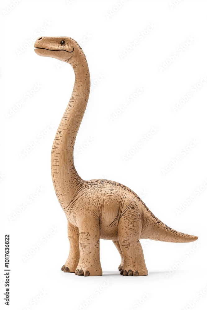 A flat style illustrated Brachiosaurus, isolate on white background, emphasizing its height and vibrant colors. A flat style illustrated Brachiosaurus, isolate on white background, emphasizing its height and vibrant colors.