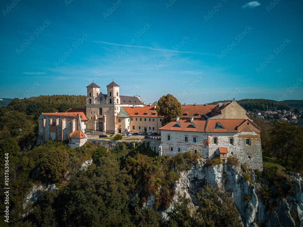 Monastery in Tyniec, in the city of Krakow, Poland. Monastery in Tyniec, in the city of Krakow, Poland.
