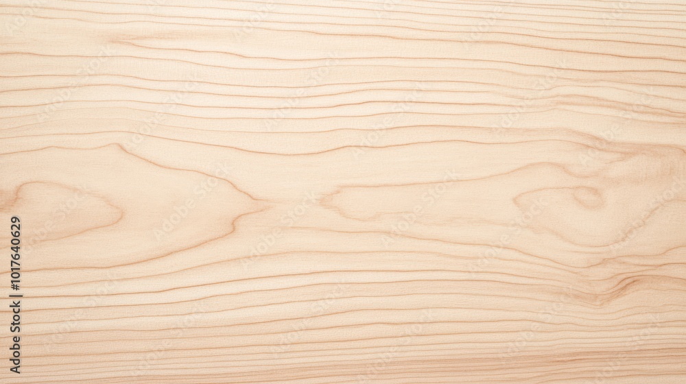 Maple Wood Background with Subtle Grain Patterns