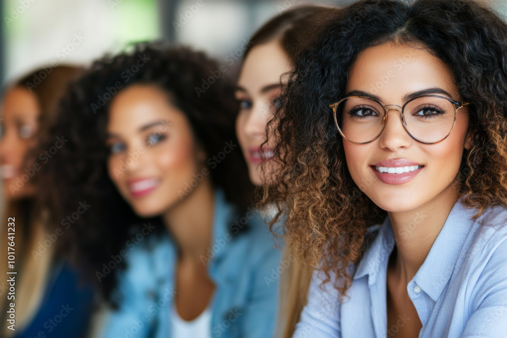 A group of women in HR collaborating on a recruitment strategy, brainstorming ideas for improving the hiring process. A group of women in HR collaborating on a recruitment strategy, brainstorming ideas for improving the hiring process.