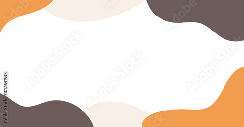 秋イメージのシンプルで抽象的なフレーム