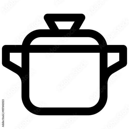 Pot. Editable stroke vector icon.