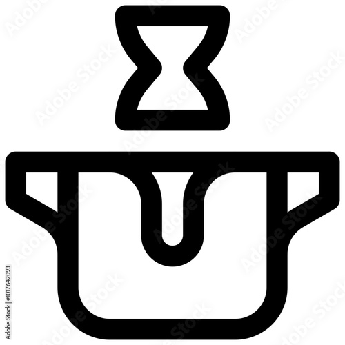 Stew. Editable stroke vector icon.