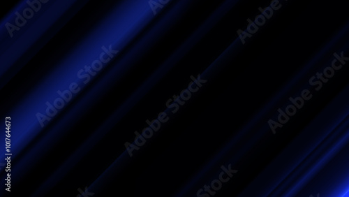 Abstract Blue Gradient Streak Lines on Black Background