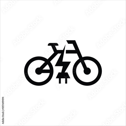 electric bike icon vector illustration, for icons and more
