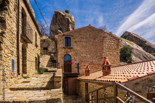 sighteeing during a visit to the village of Castelmezzano, Potenza photo