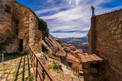 sighteeing during a visit to the village of Castelmezzano, Potenza photo