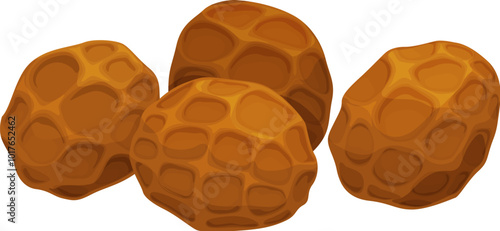 Uncommon tiger nuts or chufa, nutrient-rich tubers with a sweet, nutty flavor, used in snacks and beverages, high in fiber, healthy fats, and essential minerals, popular health food, natural nutrition